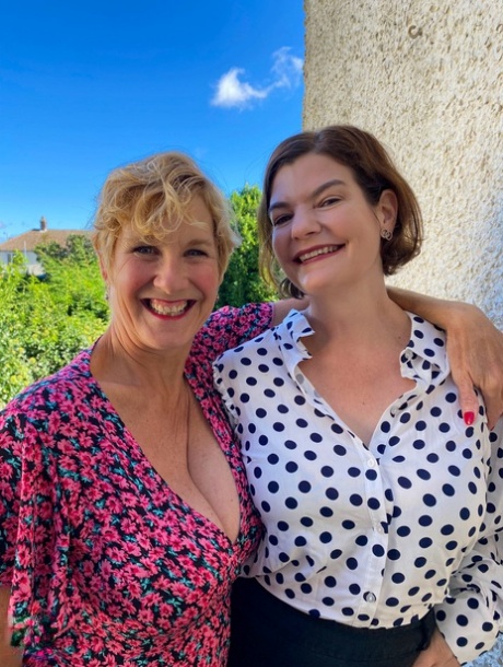 Middle-aged women Clare & Molly Maracas partake in lezdom play