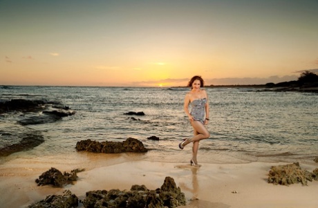 Nature is one of many places that Roni takes poses and has fun