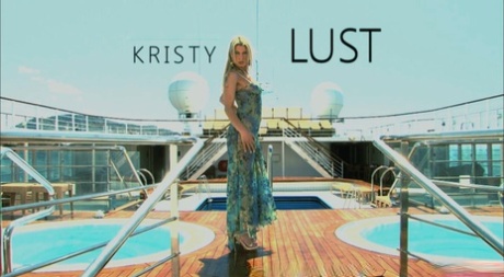 Slutty MILF Kristi Lust gets spit roasted and a double penetration by the pool