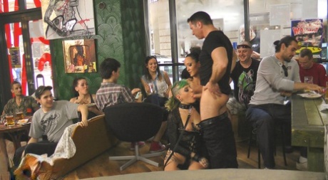 Public Disgrace featuring Fetish Liza, John Strong, Lola Naked Porn Pics