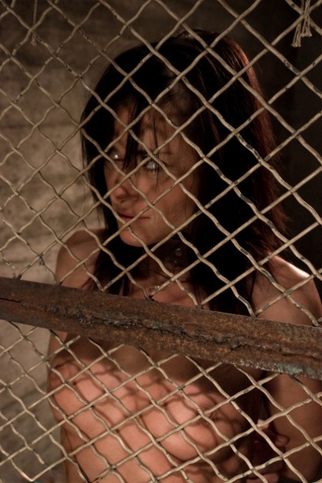 Bound MILF inmate Cecilia Vega gets face fucked by Dr Davis in her prison cell
