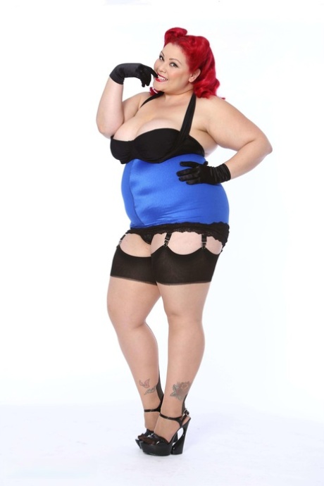 Sexy full-figured women show off their chubby bodies and get fucked