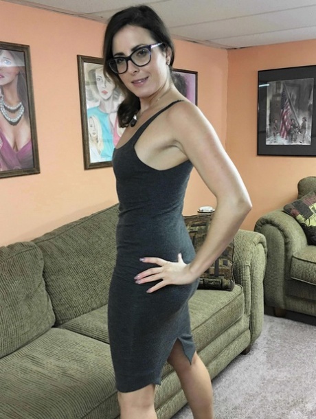 Mature slut Helena Price strips fully naked and gives a POV blowjob